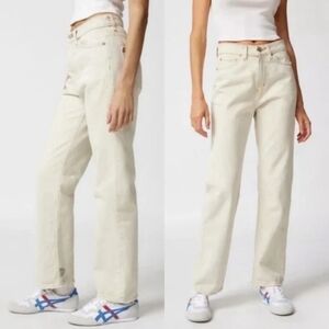 BDG Urban Outfitters High Waisted Cowboy Jean Cream Size 27